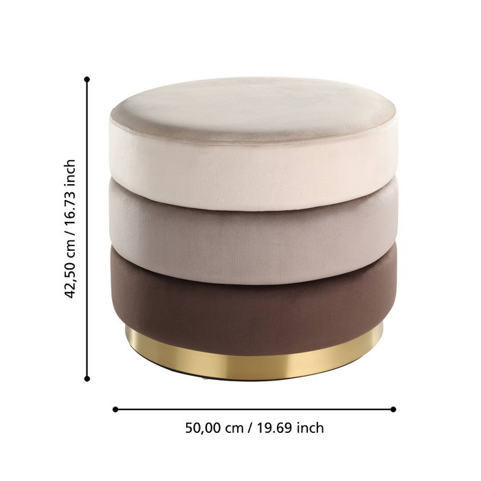 Mashike Poef (ø50cmxH42,5 cm) / EGLO Living