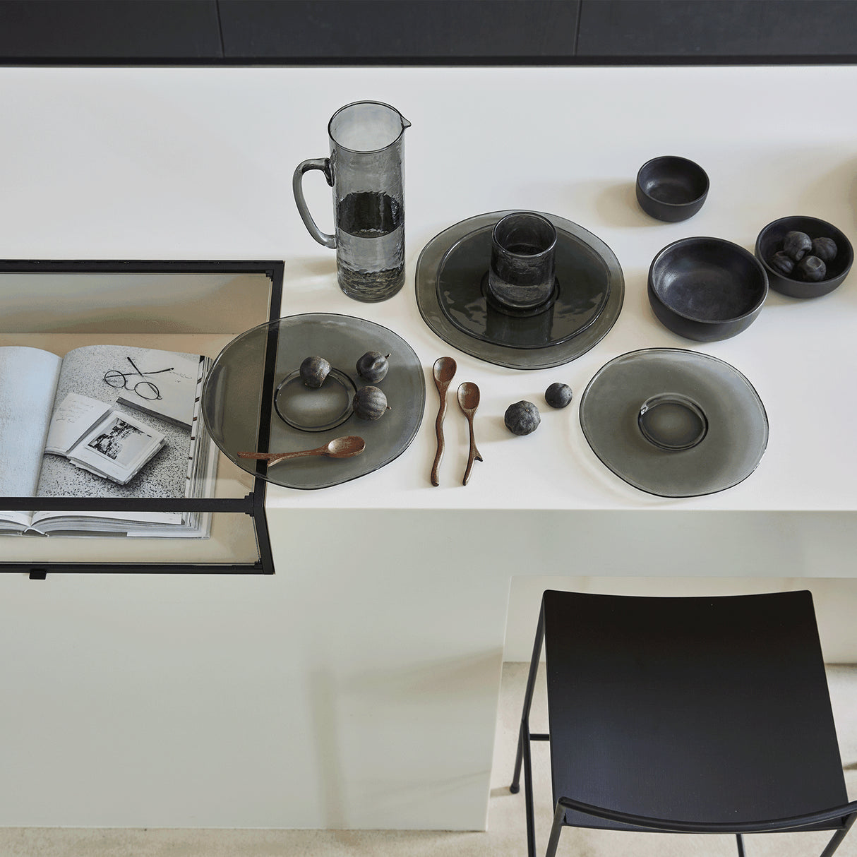 Ontbijtbord Gerecycled Glas (set van 4) / Urban Nature Culture