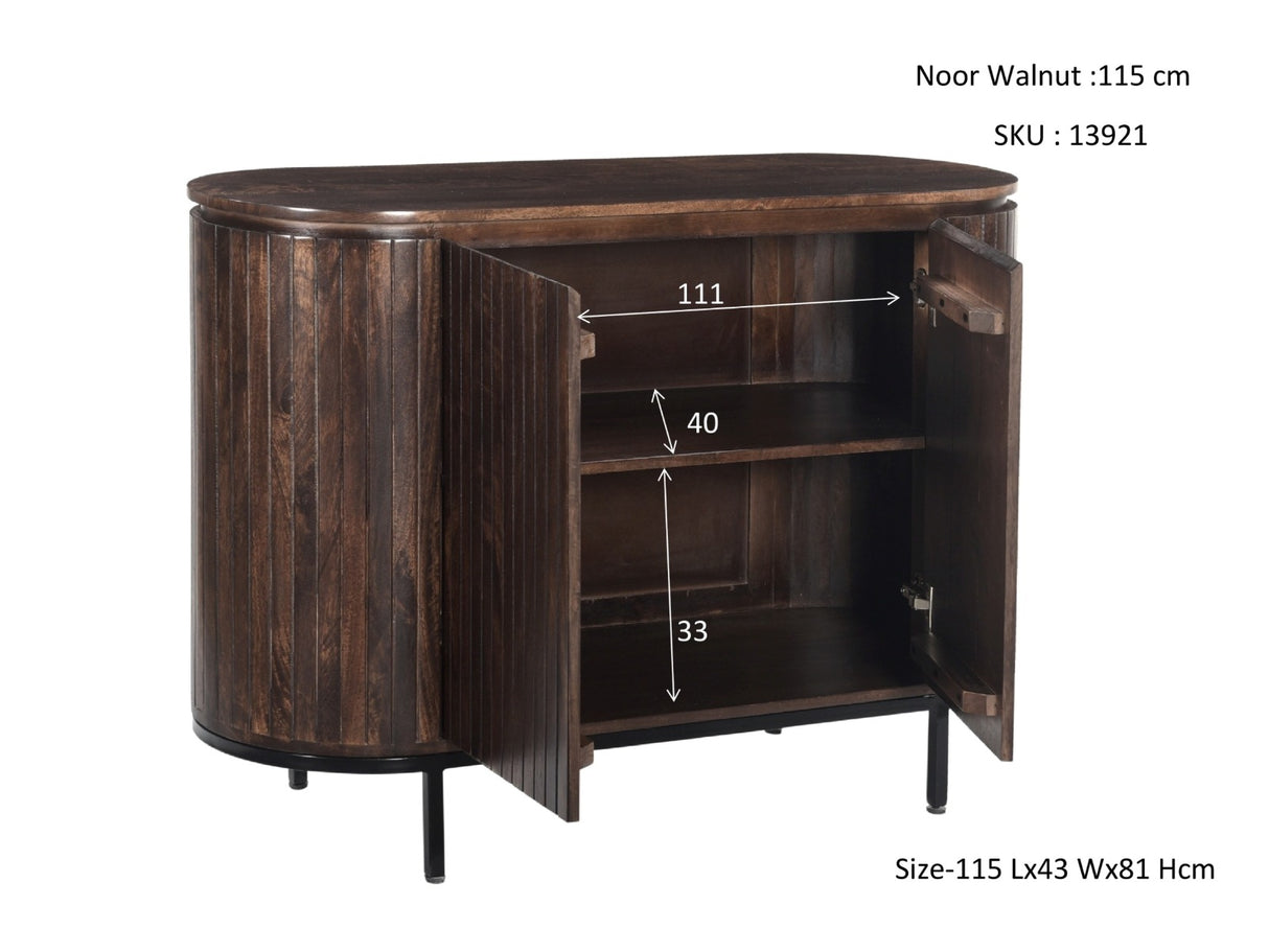 Noor Dressoir - Walnut 115 cm / Livingfurn