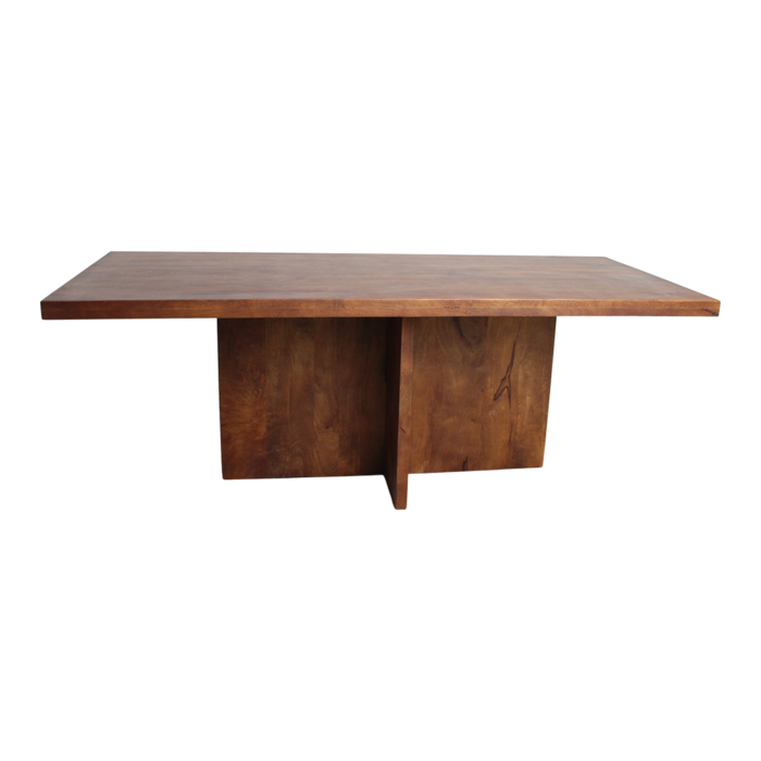 Eettafel Bullnose Greek Cross Mangohout 240 cm / Raw Materials
