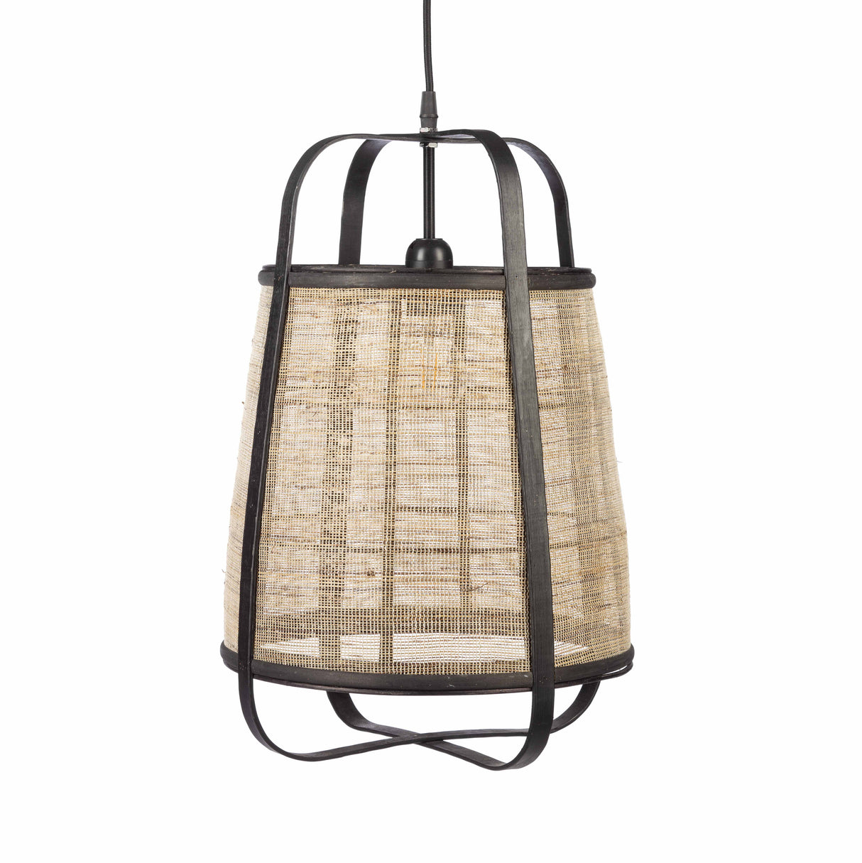 Mavis Hanglamp – Zwart & Naturel / KidsDepot
