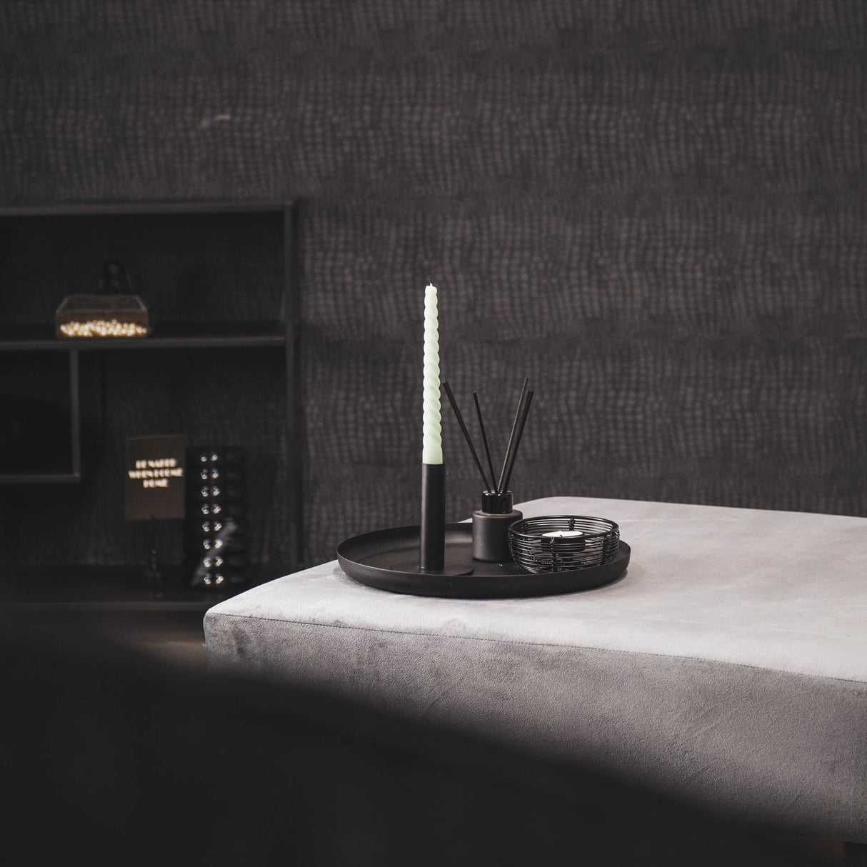 Gedraaide Kaarsen Groen (Set van 4) / Housevitamin