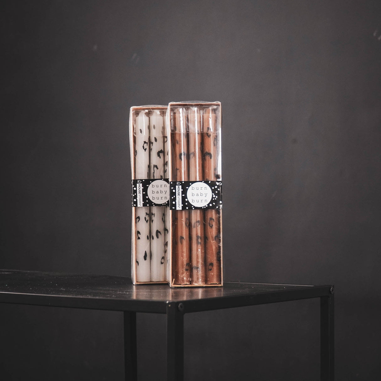 Panter Kaarsen Bruin (Set van 3) / Housevitamin