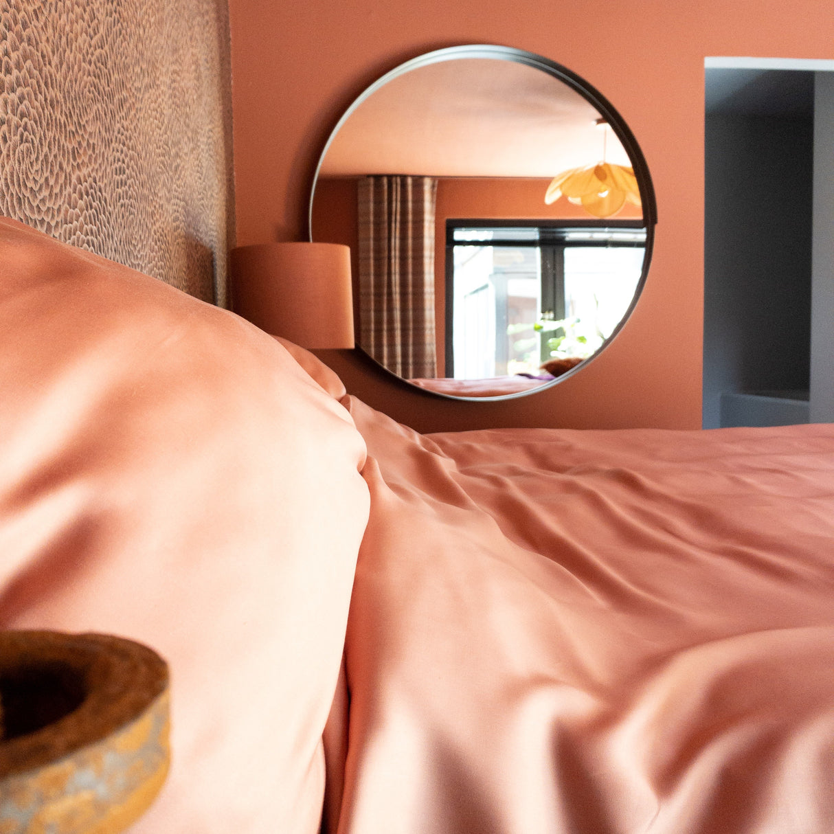 Kussensloop Satijn Terra Roze (50×60) / Coco & Cici