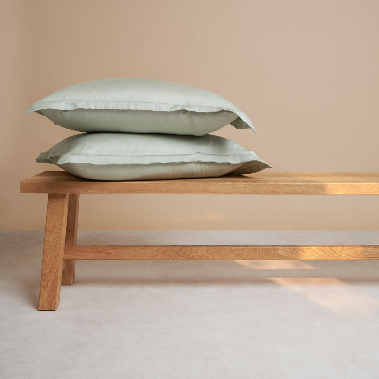 Kussensloop Satijn Grijsgroen (60×70) / Coco & Cici