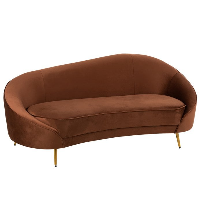 Sofa Elisabeth Bruin – 3-zits / J-LINE