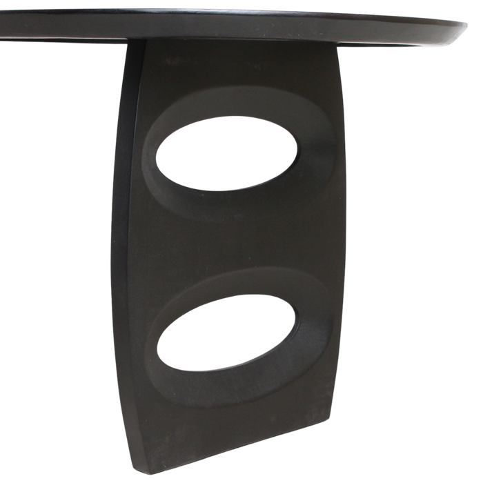 Eettafel Bullnose Teardrop Zwart 240 cm / Raw Materials