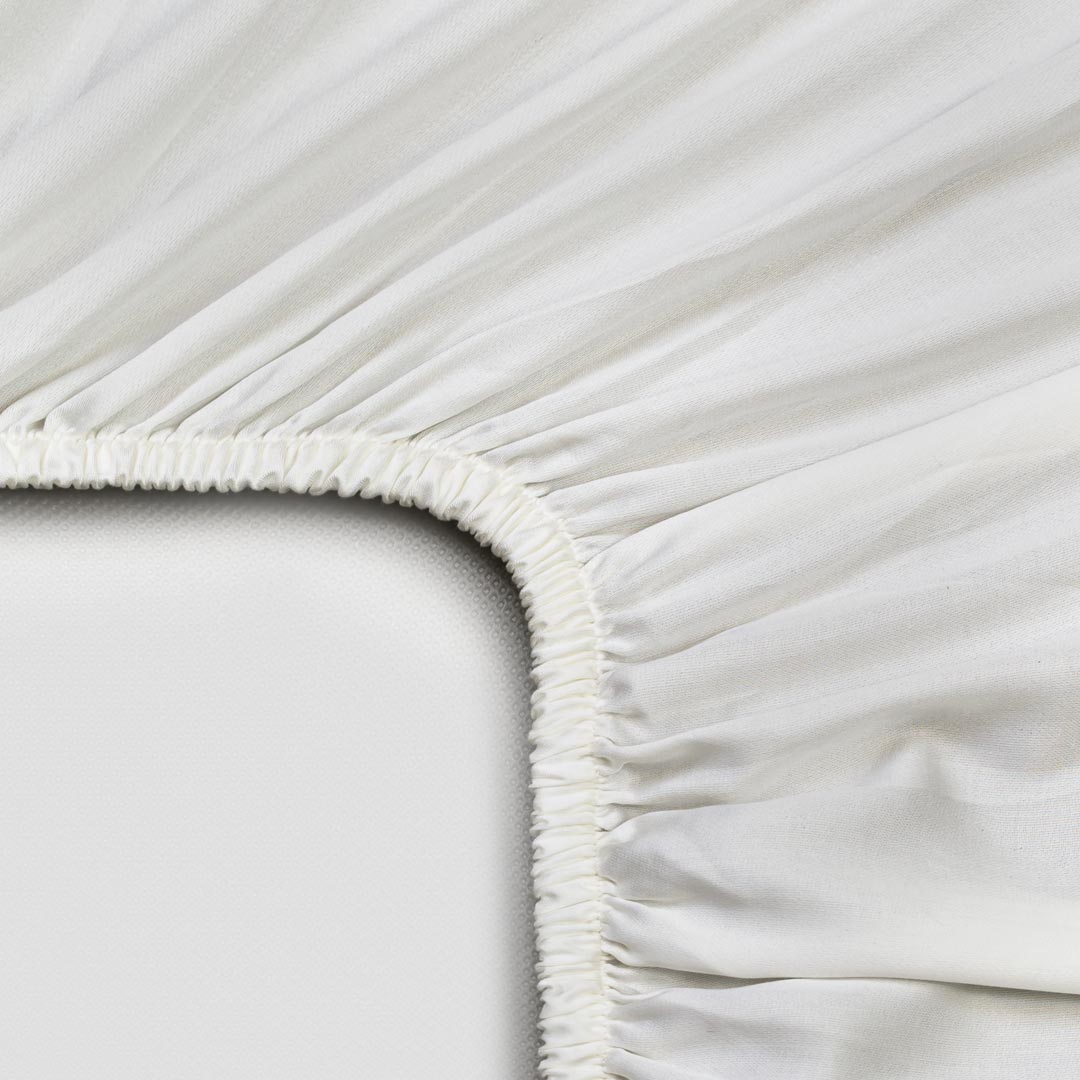 Hoeslaken Satijn Off White (140×200×30) / Coco & Cici
