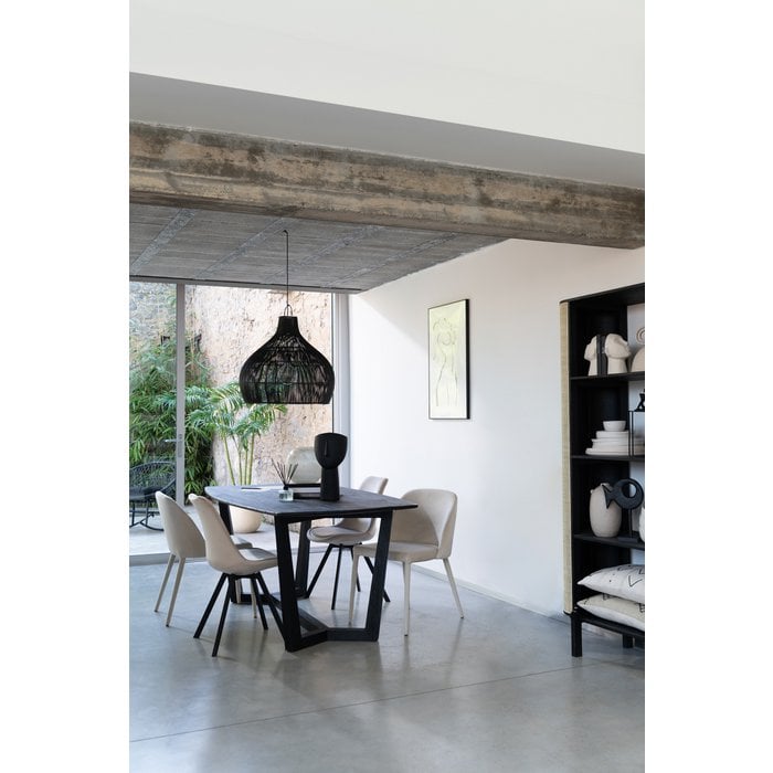 Rek Molly Exotiek – Zwart Hout & Rotan / J-Line