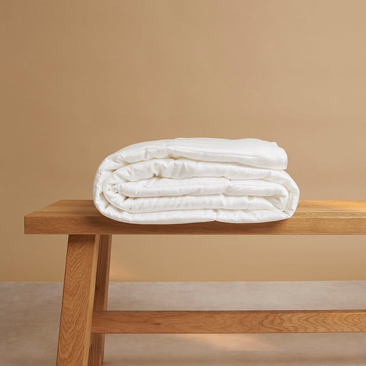 Zomerdekbed Satijn - Wit (200×220) / Coco & Cici