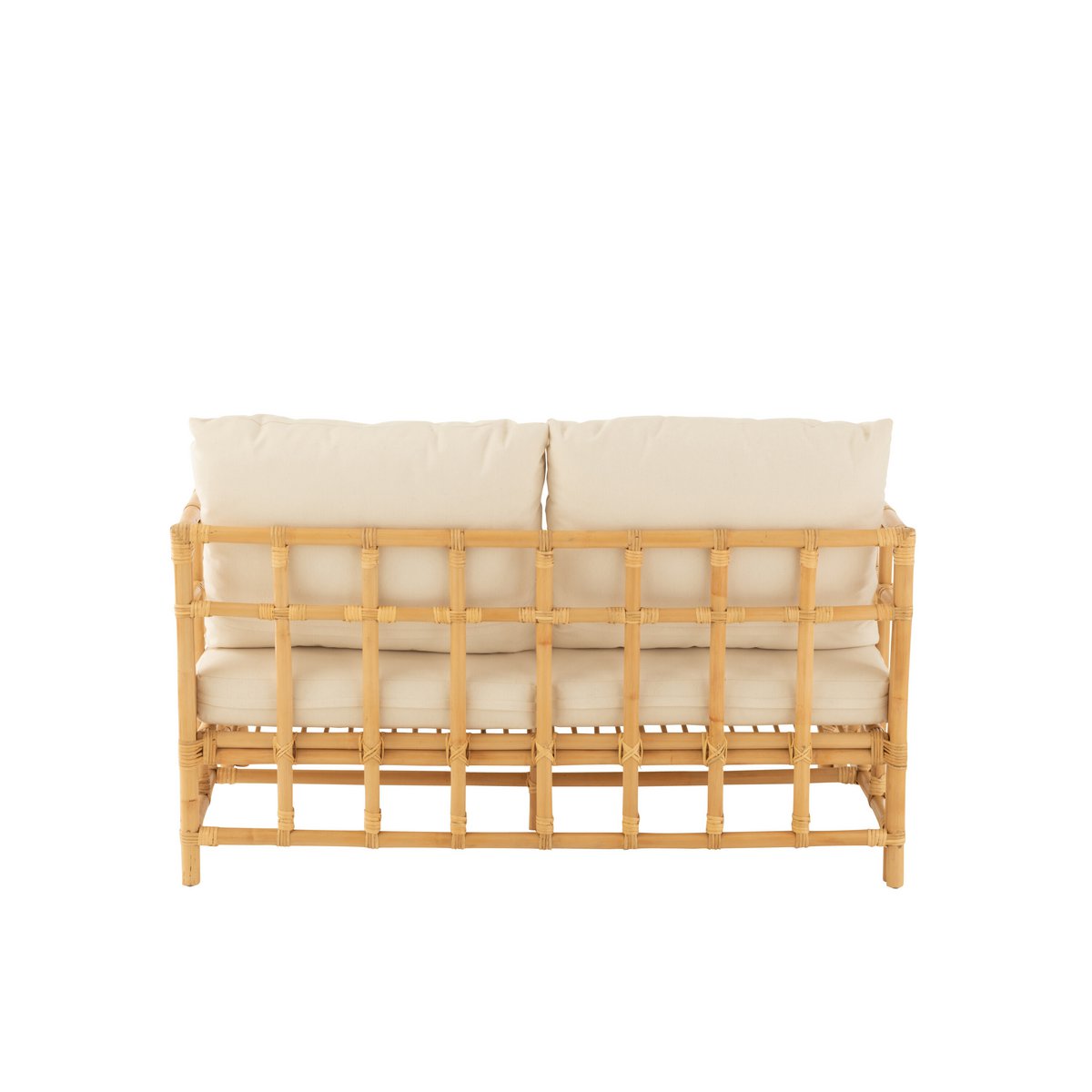 Sofa Elise met Kussen (Naturel/Wit) – J-LINE