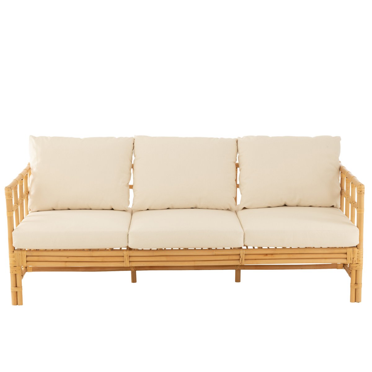 Zetel Elise met Kussen (Naturel/Wit) – J-LINE