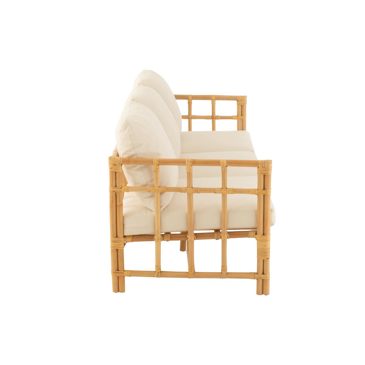 Zetel Elise met Kussen (Naturel/Wit) – J-LINE