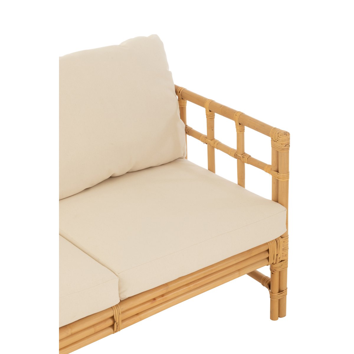 Zetel Elise met Kussen (Naturel/Wit) – J-LINE