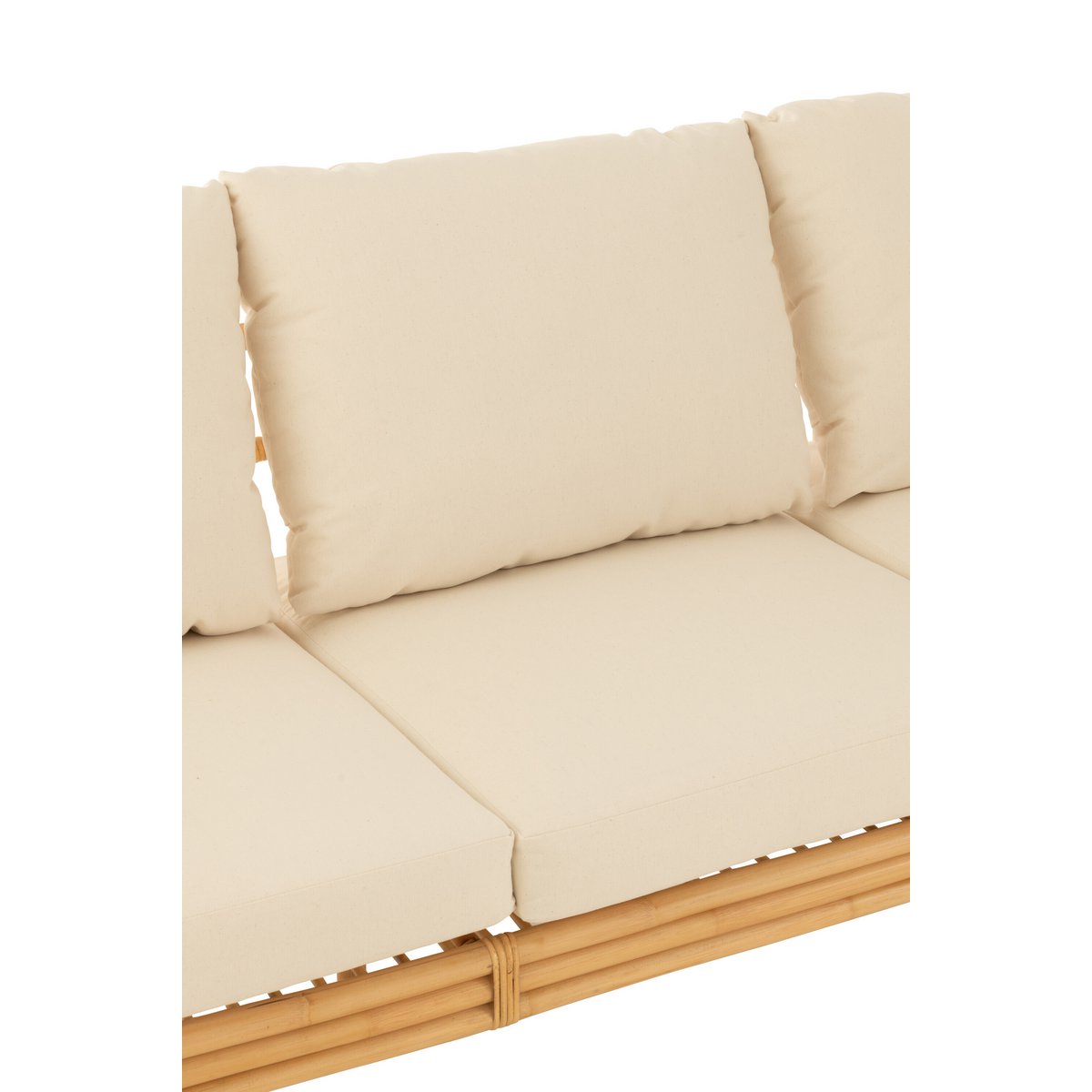 Zetel Elise met Kussen (Naturel/Wit) – J-LINE