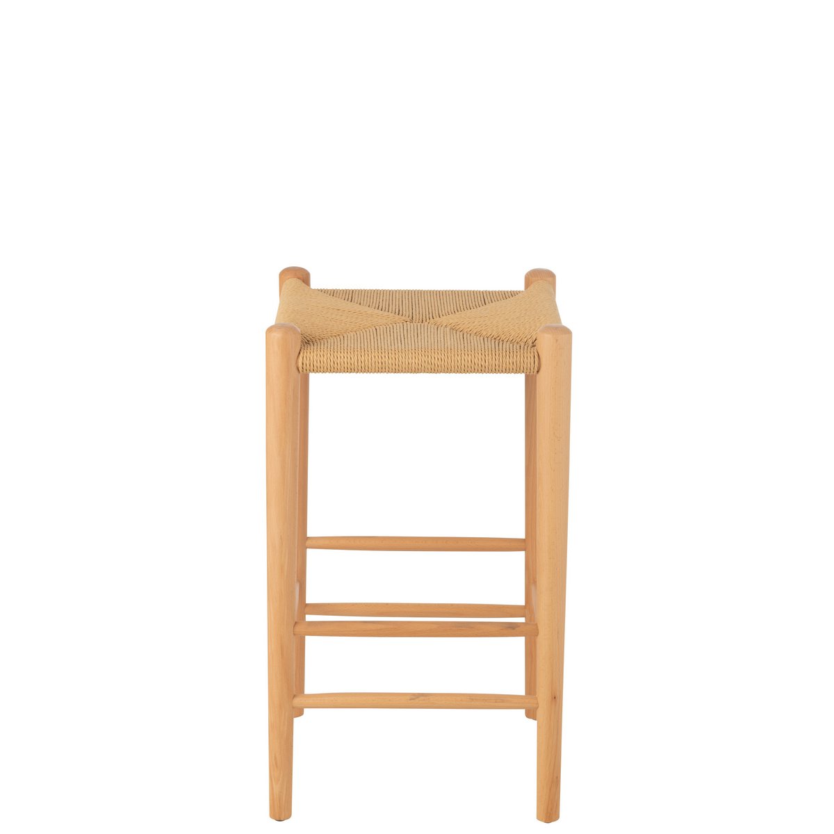 Barstoel Orientaal Essenhout & Touw Naturel ( Set van 2 ) / J-Line