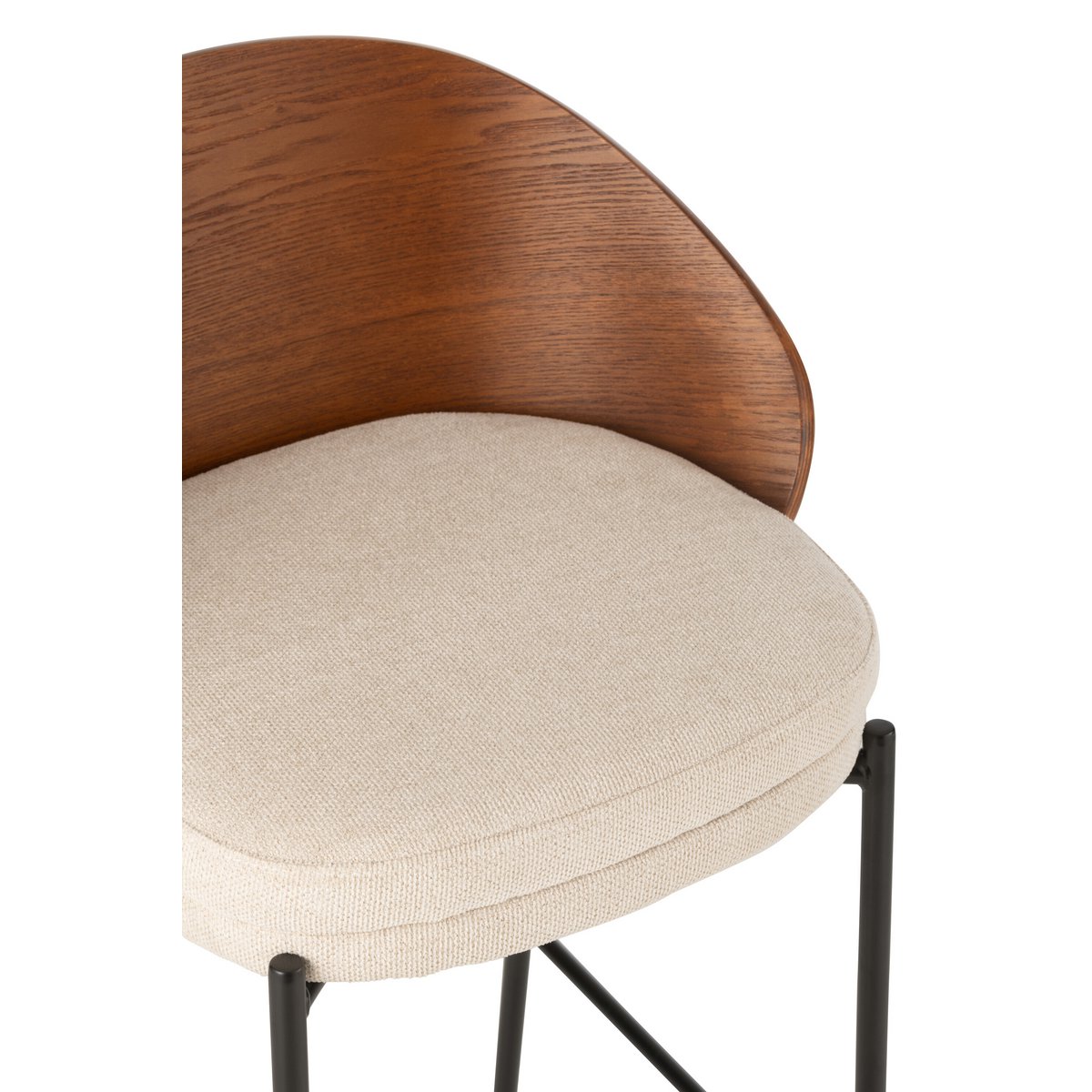 Barstoel Lone Bruin/Beige (Set van 2) / J-Line