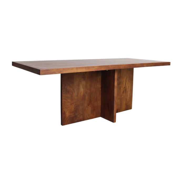 Eettafel Bullnose Greek Cross Mangohout 240 cm / Raw Materials