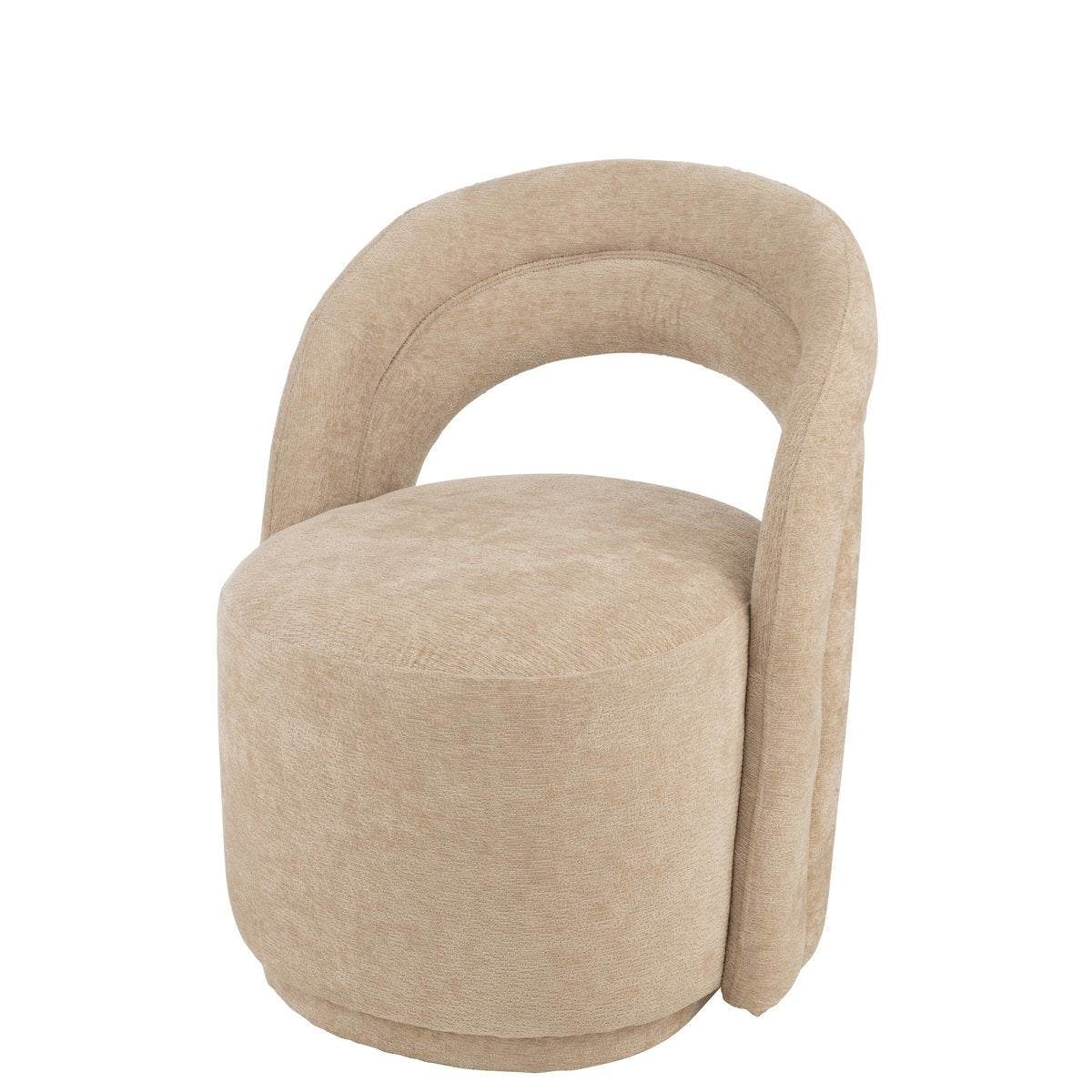 Fauteuil Accent Beige Textiel / J-Line