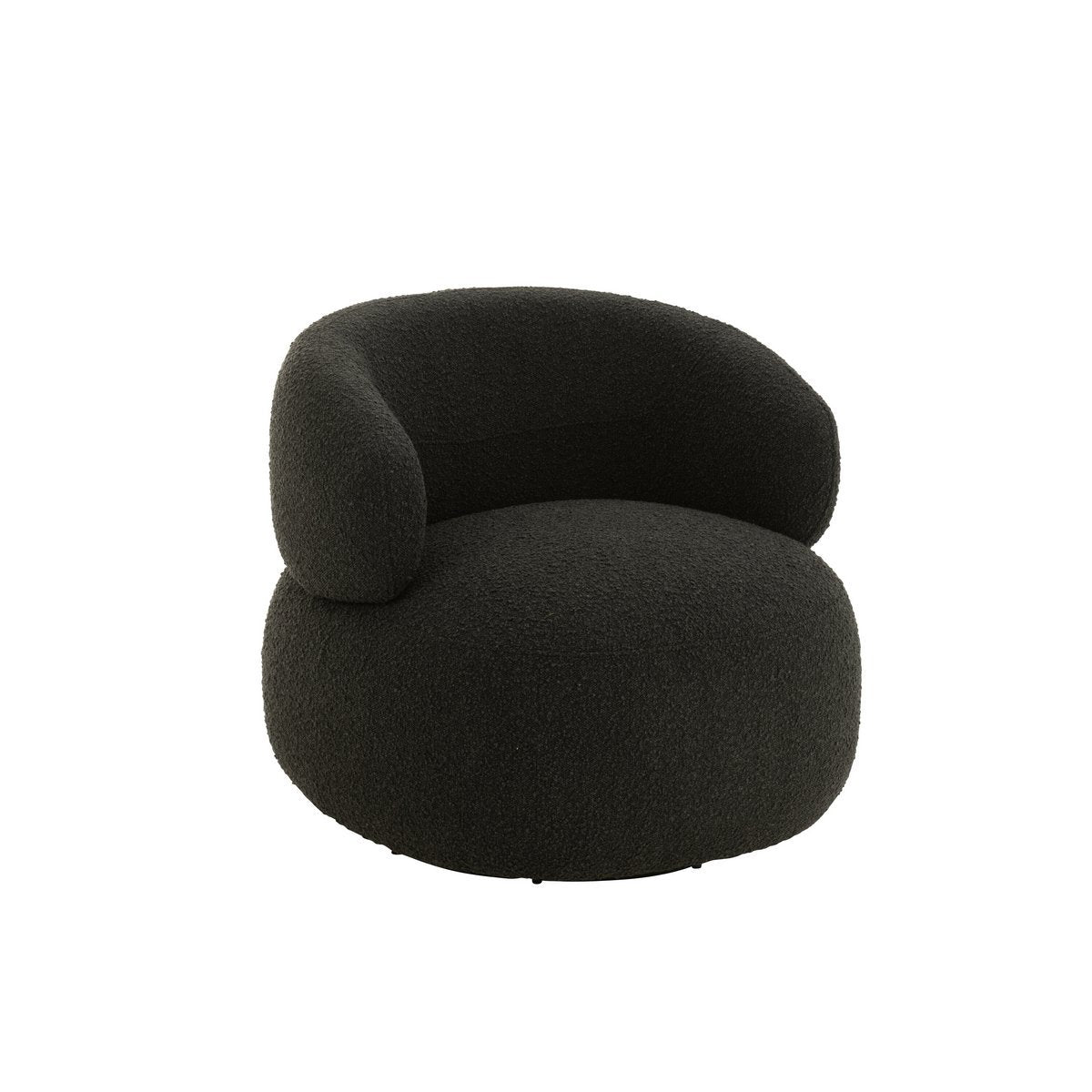 Fauteuil Draaiend Rond Zwart / J-Line
