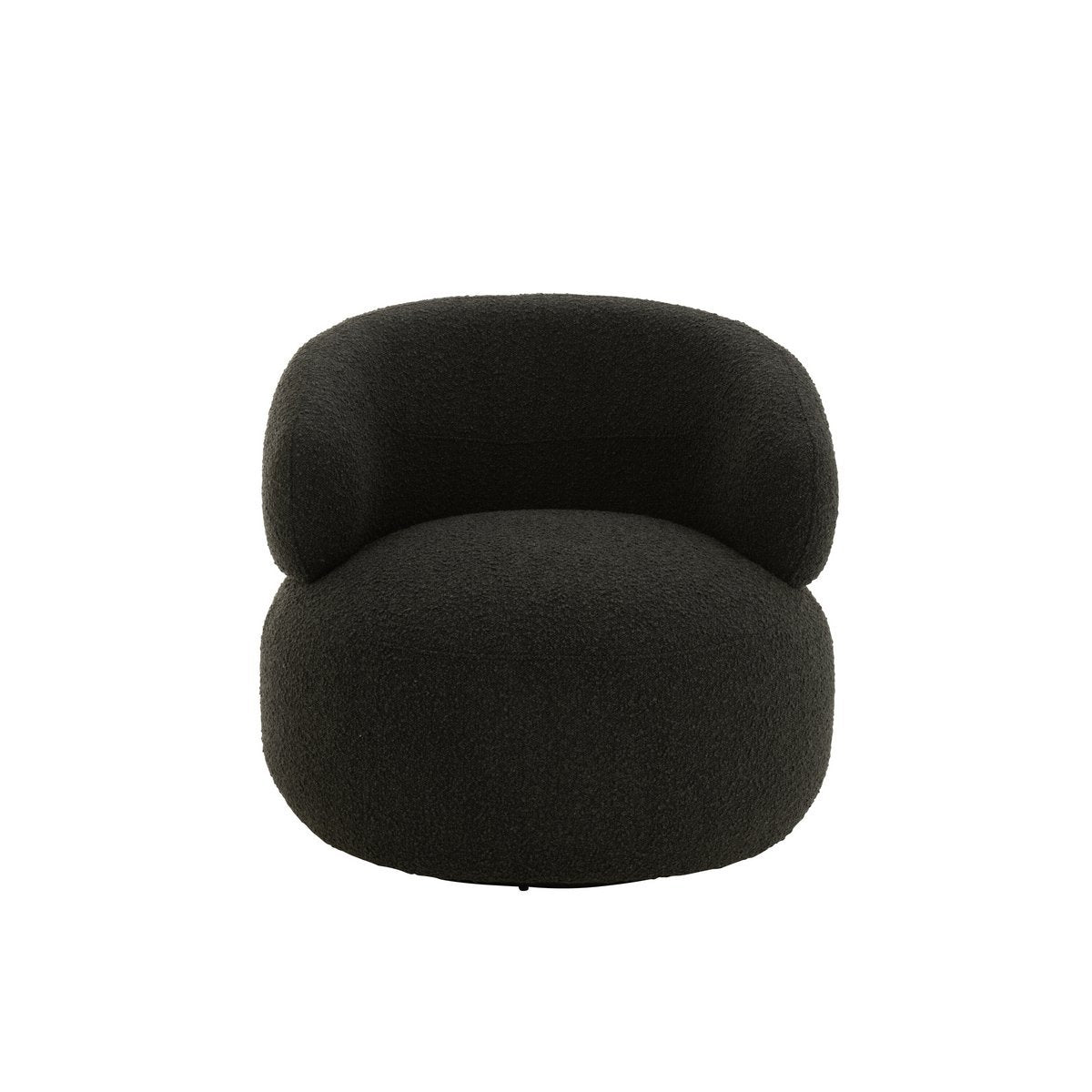 Fauteuil Draaiend Rond Zwart / J-Line