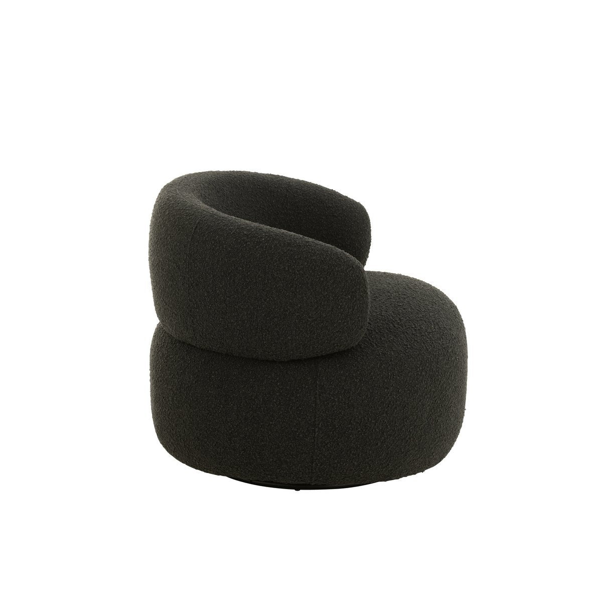 Fauteuil Draaiend Rond Zwart / J-Line