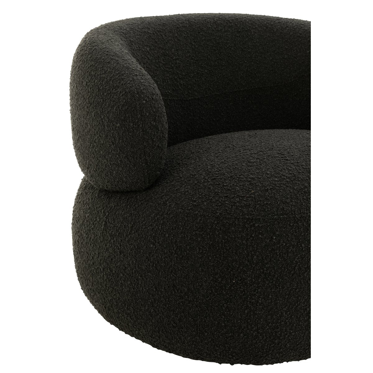 Fauteuil Draaiend Rond Zwart / J-Line