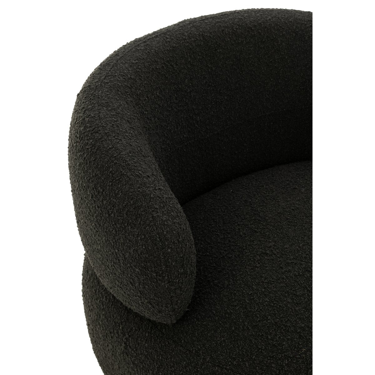 Fauteuil Draaiend Rond Zwart / J-Line