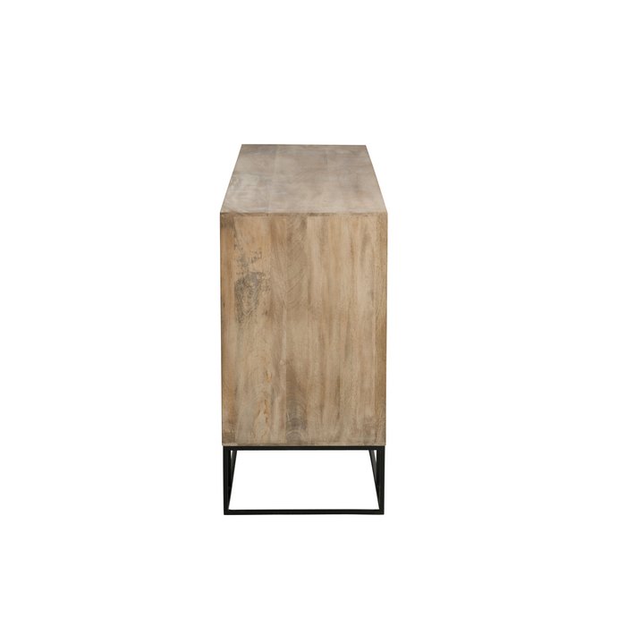 Kast Geweven Riet – 3 Schuifdeuren / J-Line