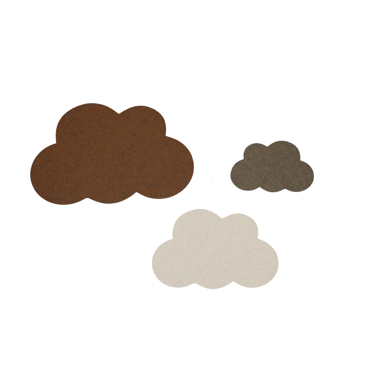Beau Wanddecoratie (Set van 3) – Light Camel Brown / KidsDepot