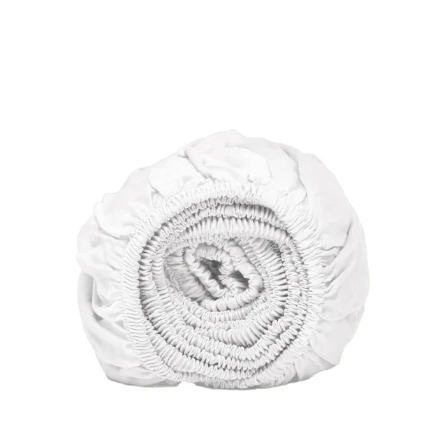 Hoeslaken Bamboe Wit (140×200×30) / Coco & Cici