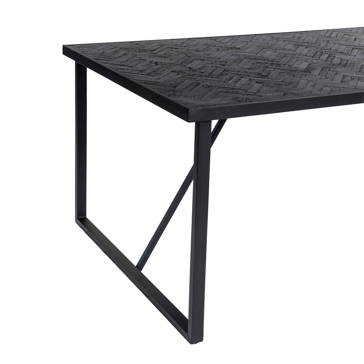 Eettafel Noir Parquet Zwart 160 cm / Profurn