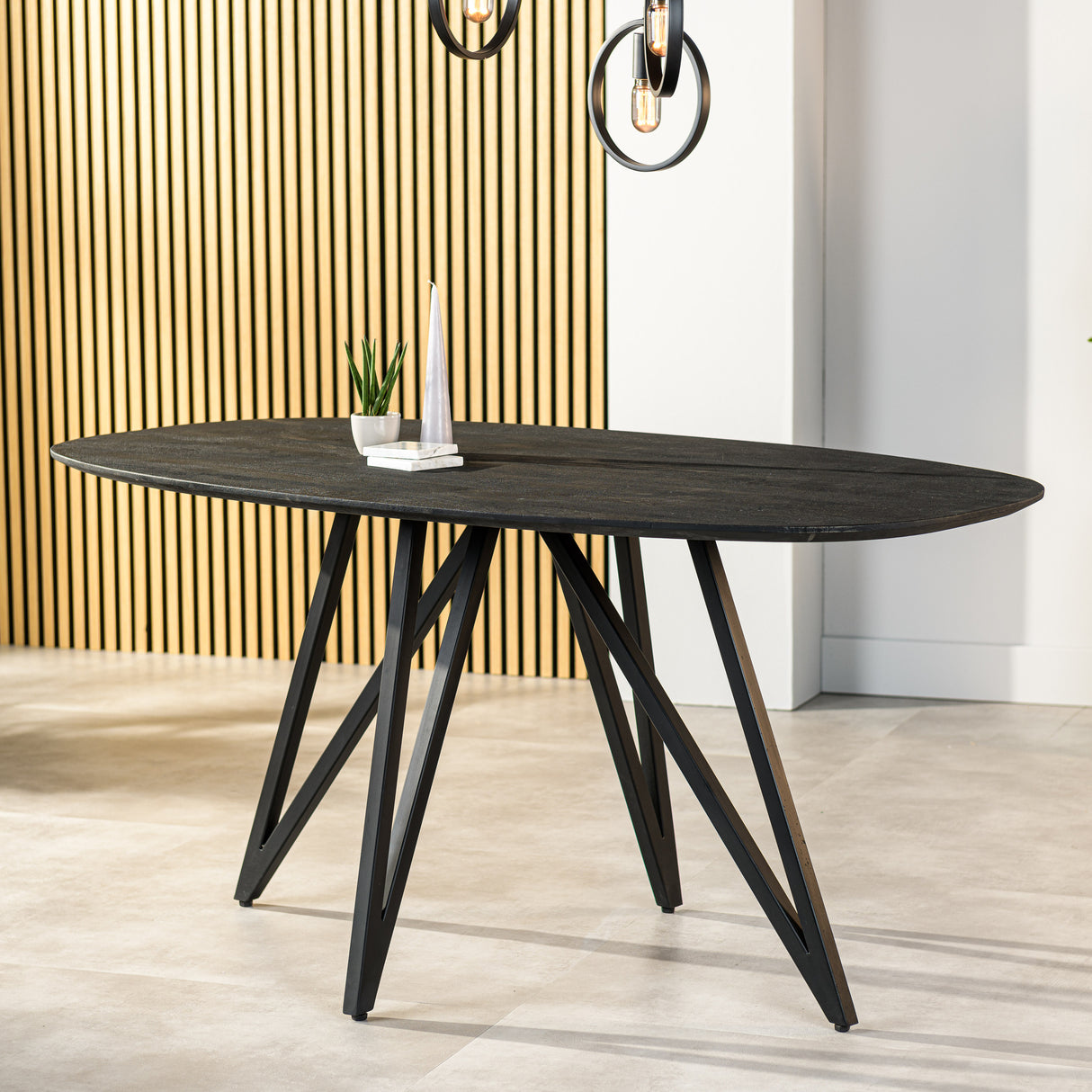 Eettafel Eclipse Blade Zwart 160 cm / Profurn