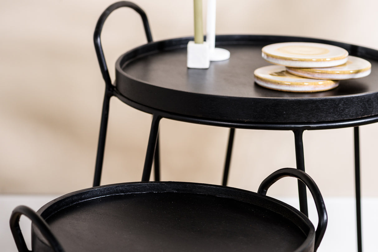 Bijzettafels A340 Zwart (Set van 2) / Profurn