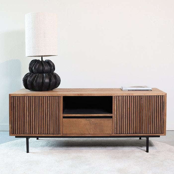 Rhythm TV-Meubel – Teakhout / Raw Materials