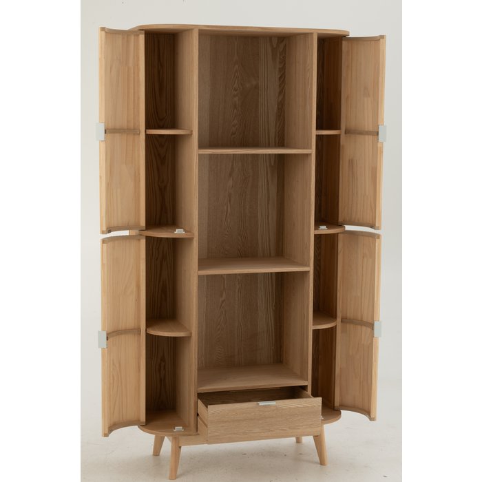 Kast Vakken Rond – Dennenhout Naturel / J-Line