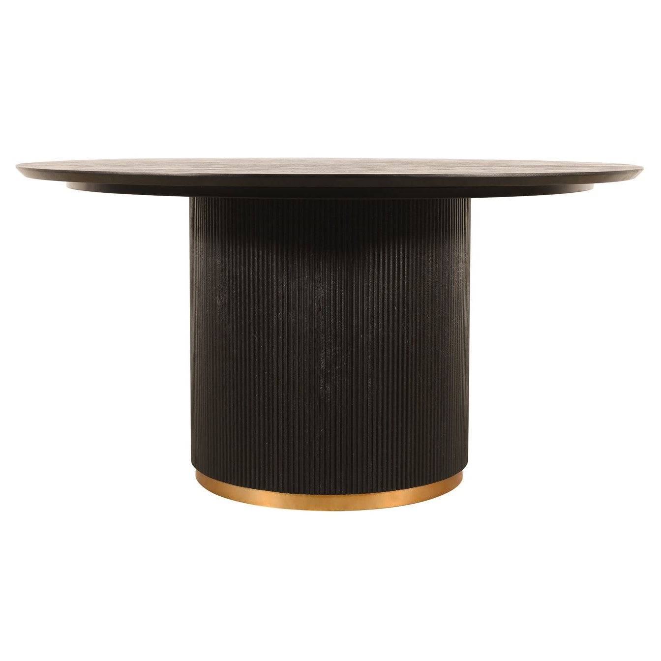 Xelle Brown - Ronde Eettafel van Mangohout (Ø150 cm) - PTMD