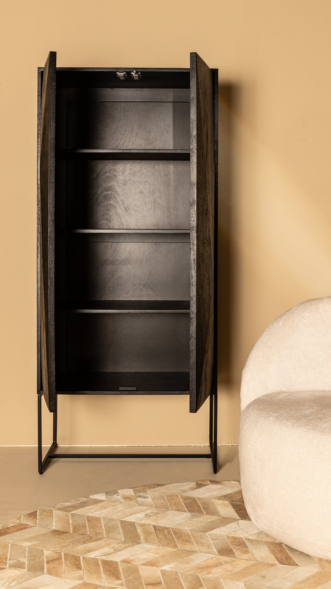 Onyx Black - Wandkast met 2 Deuren - PTMD