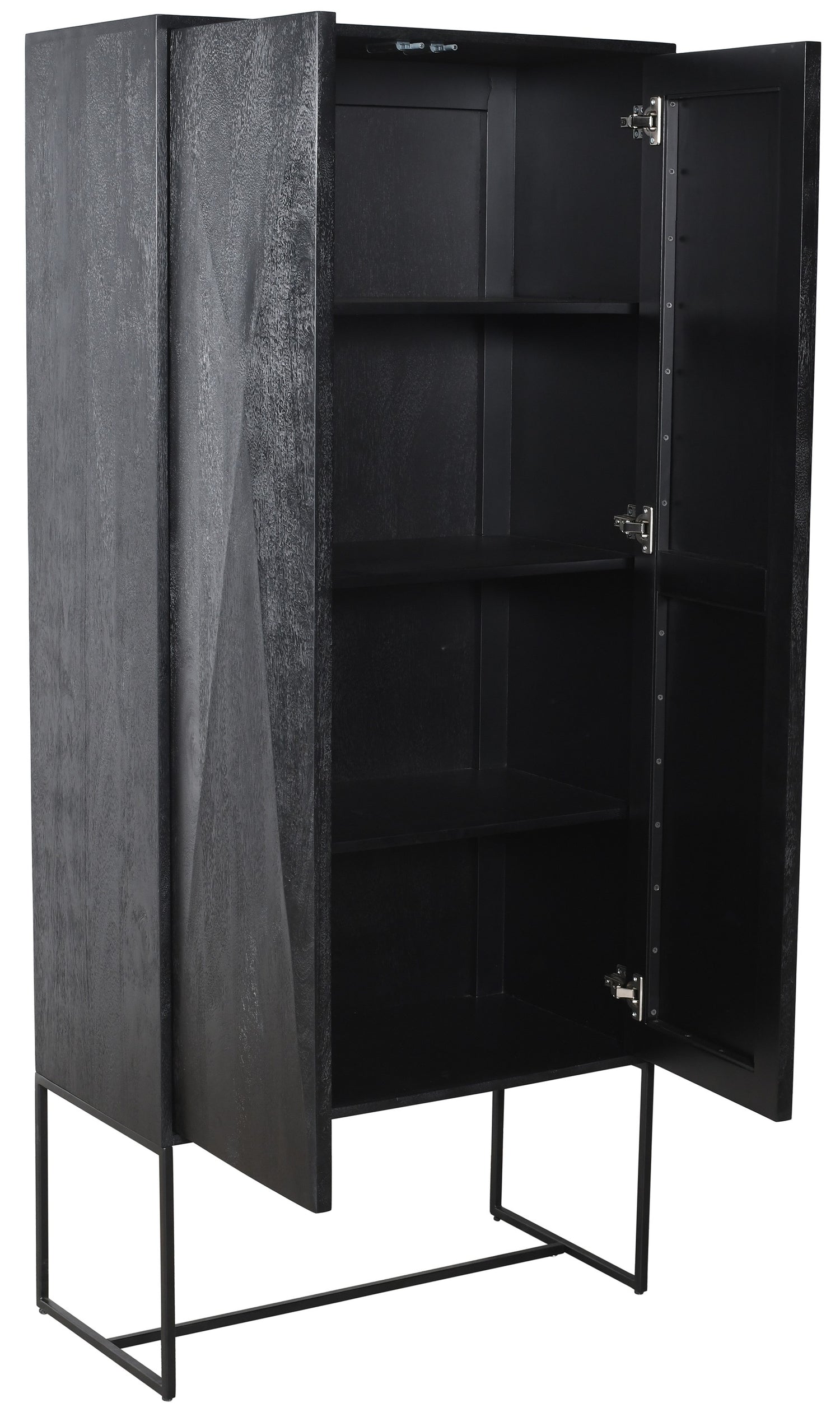 Onyx Black - Wandkast met 2 Deuren - PTMD