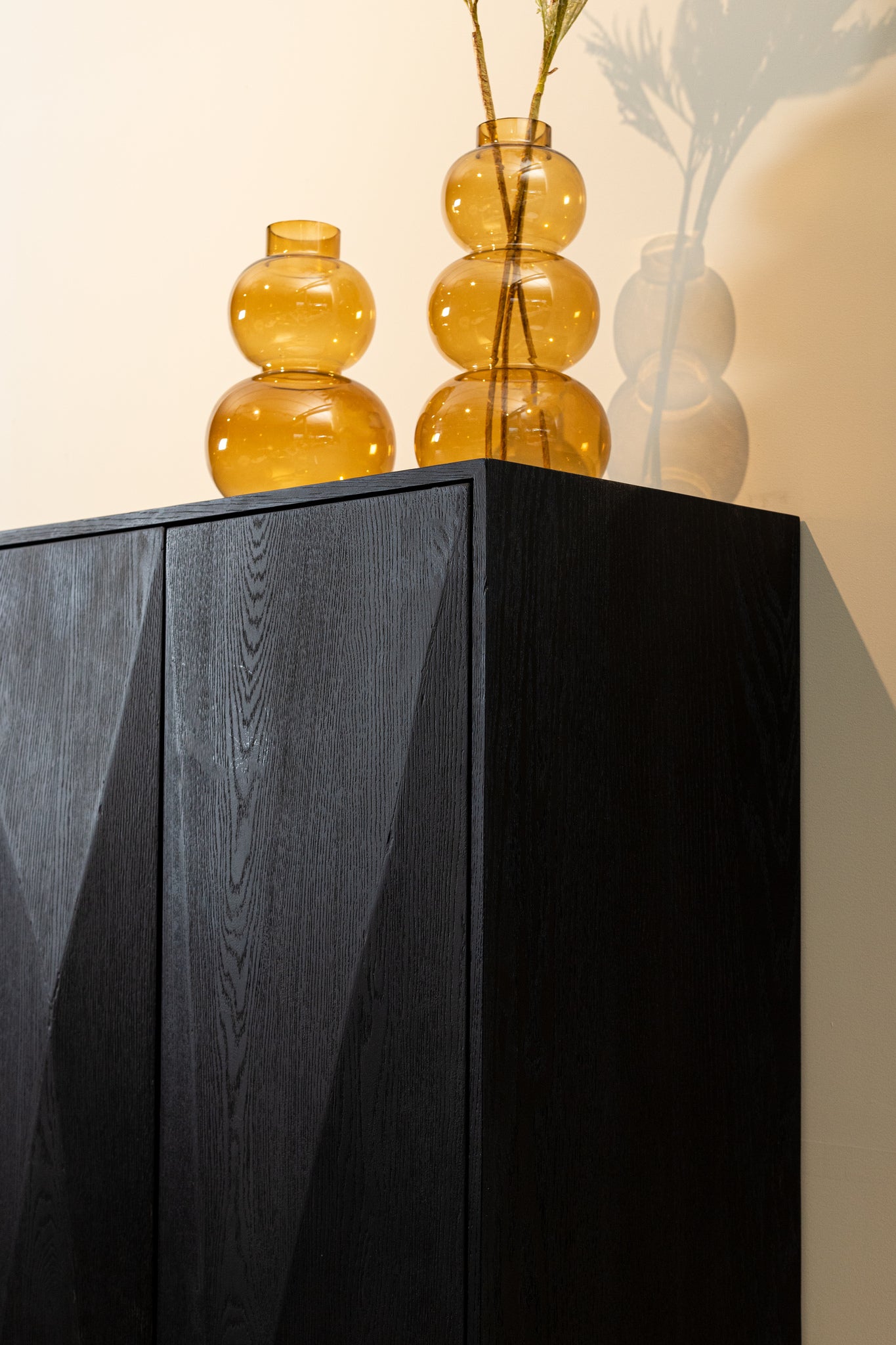 Onyx Black - Wandkast met 2 Deuren - PTMD