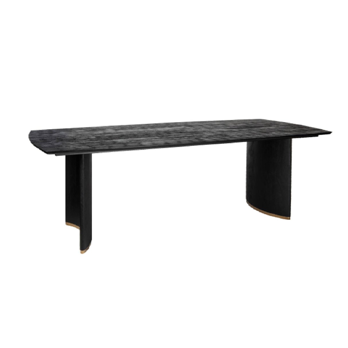 Ostara Black - Eettafel van Mangohout met Gouden Accenten (280 cm) - PTMD