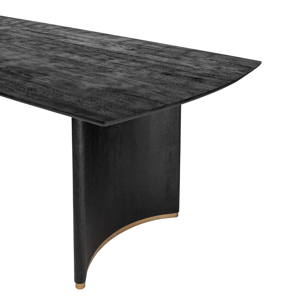 Ostara Black - Eettafel van Mangohout met Gouden Accenten (280 cm) - PTMD
