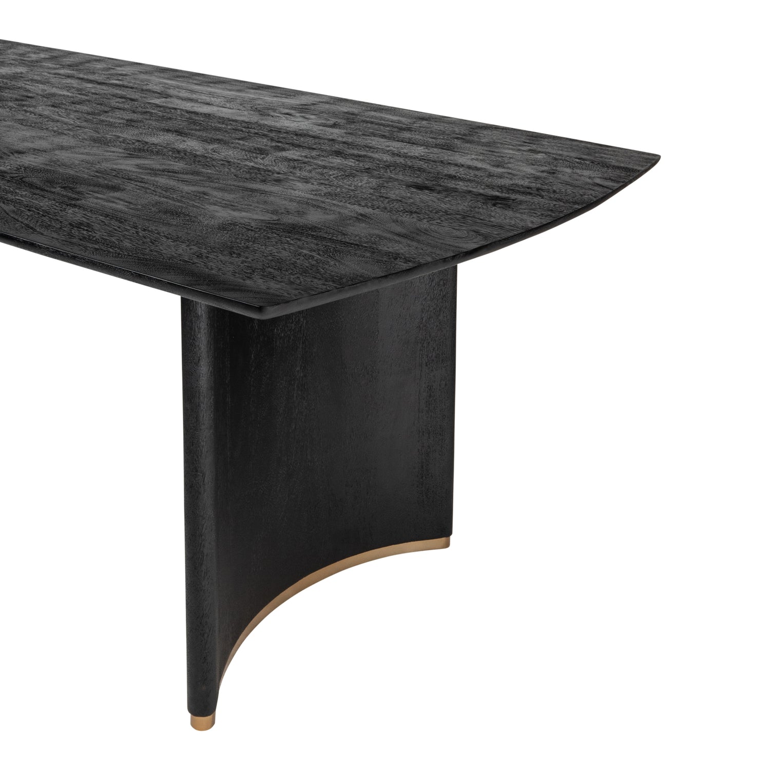 Ostara Black - Eettafel van Mangohout met Gouden Accenten (280 cm) - PTMD