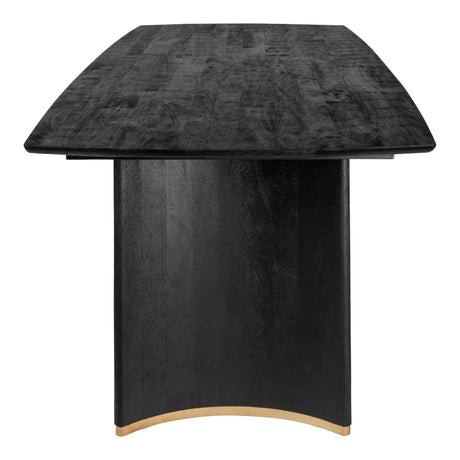 Ostara Black - Eettafel van Mangohout met Gouden Accenten (280 cm) - PTMD