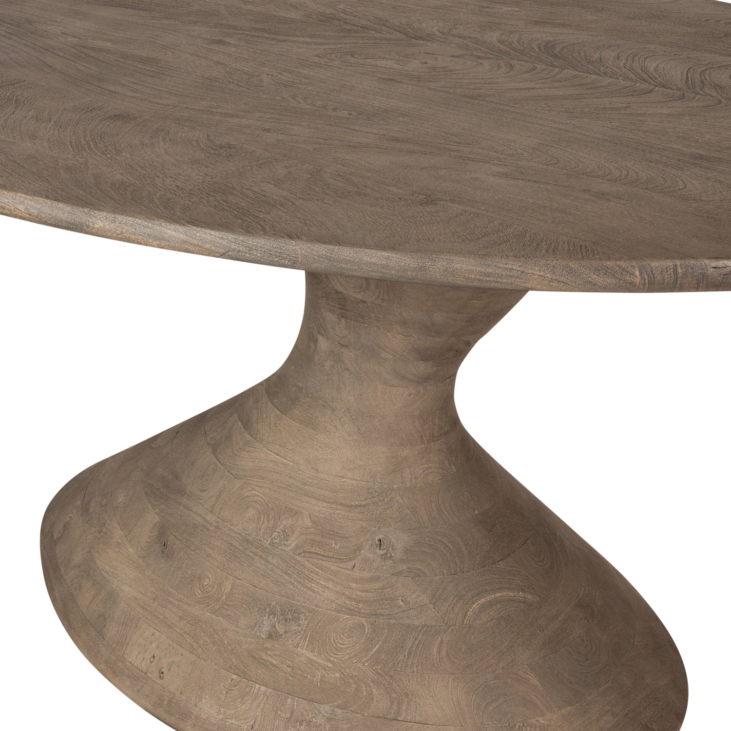 Nemo Grey - Ovale Eettafel van Mangohout (220 cm) - PTMD