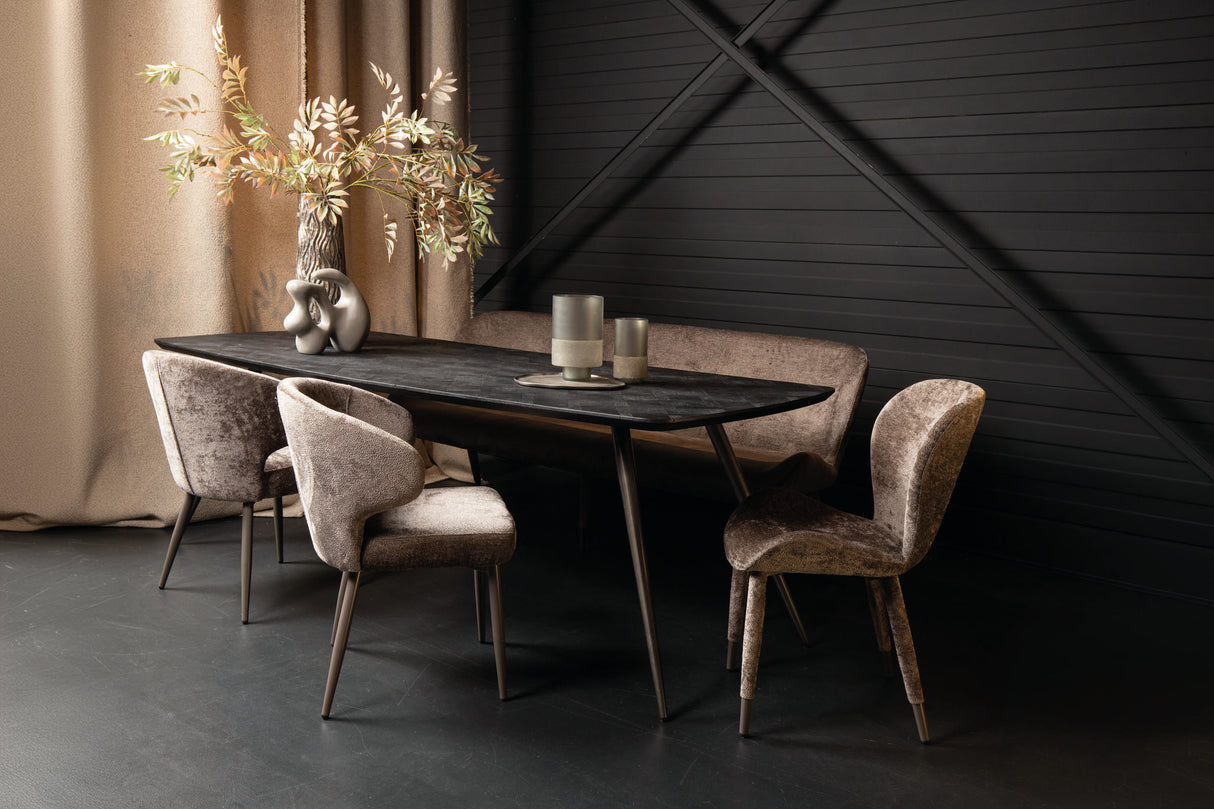 Fieron Black - Ovale Eettafel (200/240 cm) - PTMD