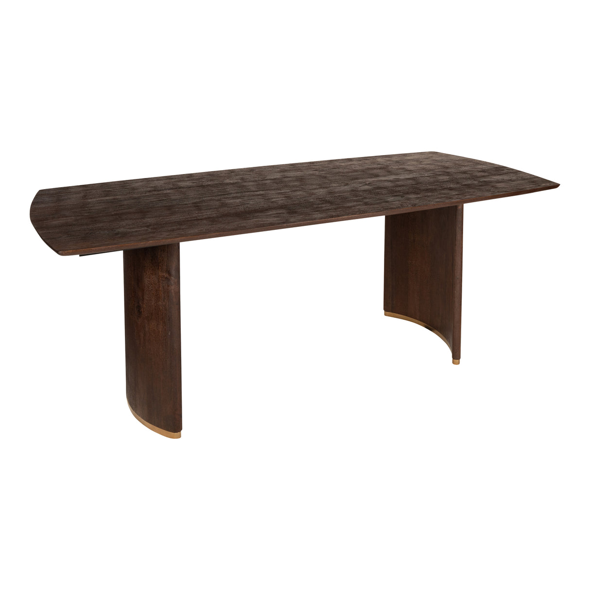 Ostara Brown - Eettafel van Mangohout met Goudkleurige Poten (200 cm) - PTMD