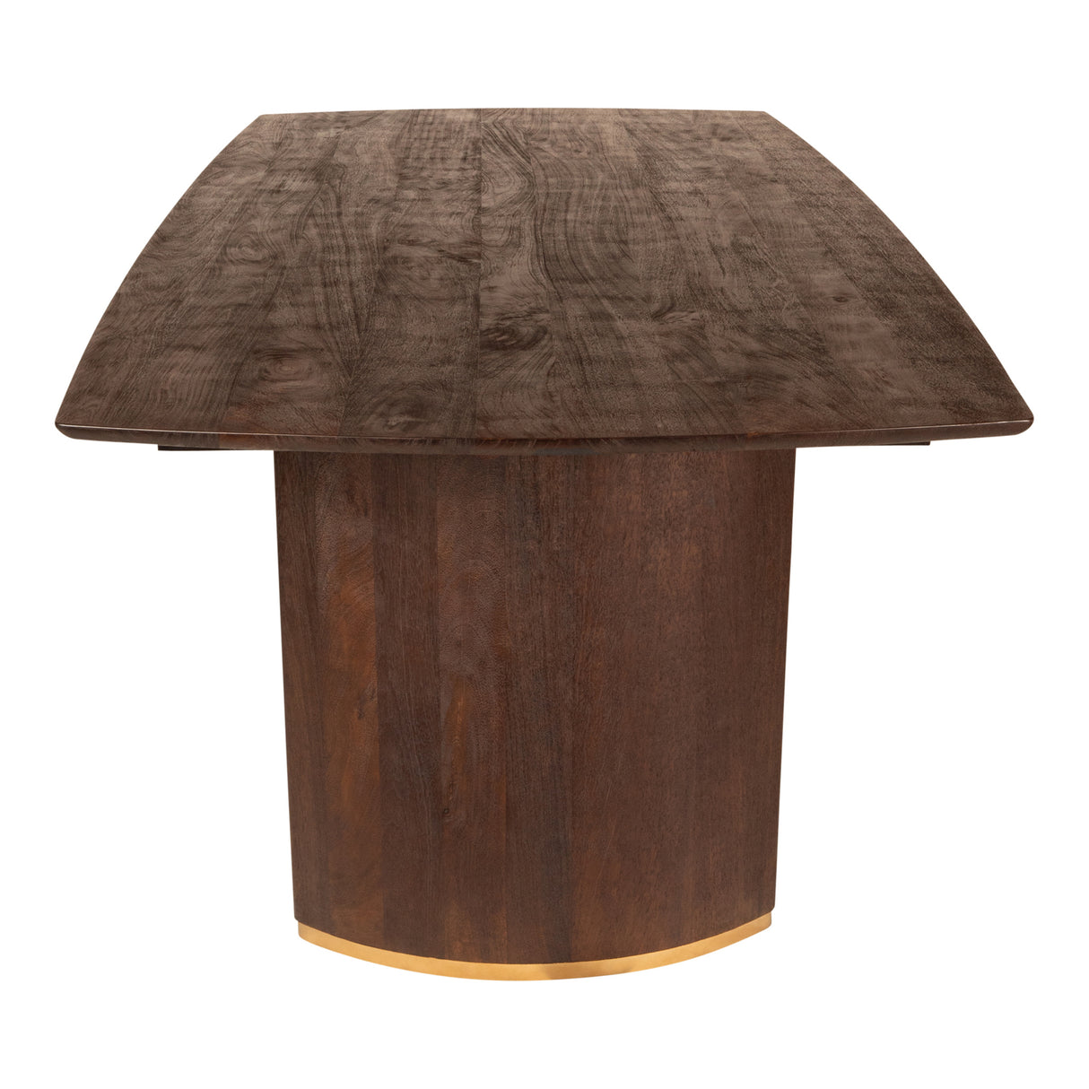 Ostara Brown - Eettafel van Mangohout met Goudkleurige Poten (200 cm) - PTMD