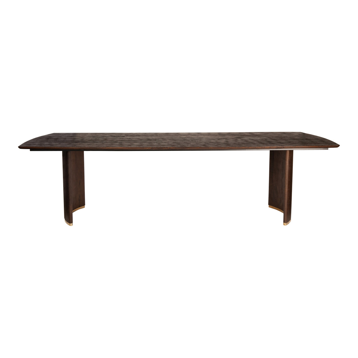 Ostara Brown - Eettafel van Mangohout (240 cm) met Goudkleurig Onderstel - PTMD