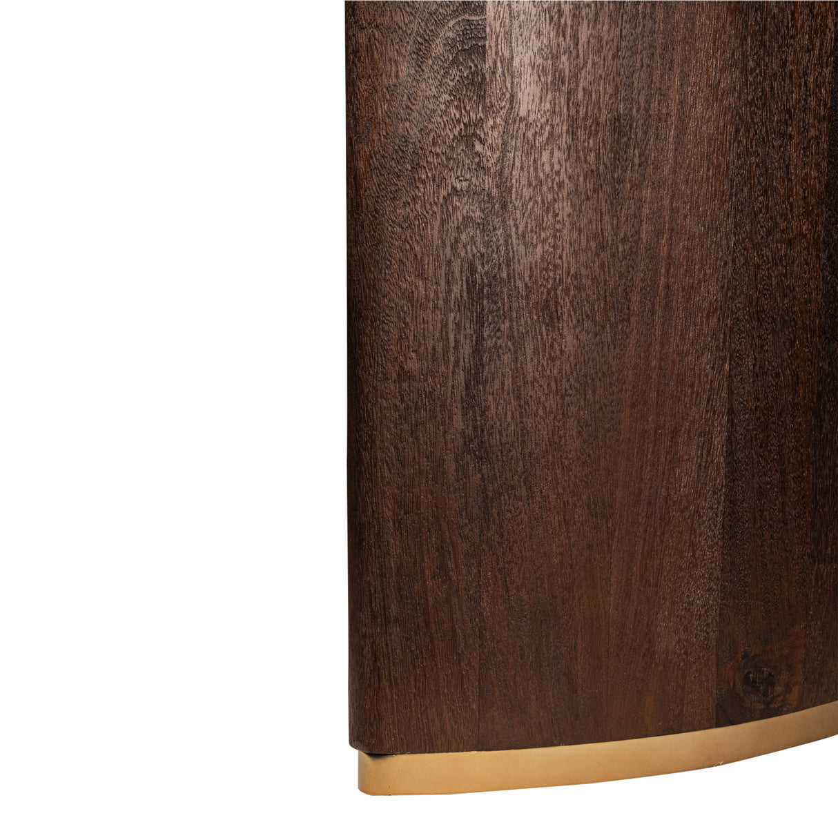 Ostara Brown - Eettafel van Mangohout (240 cm) met Goudkleurig Onderstel - PTMD